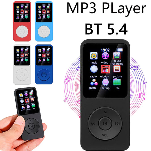 HiFi MP3 Player with Bluetooth 5.4 & Built-in Speaker | Lossless Music Player with FM Radio, E-Book & Recording Function