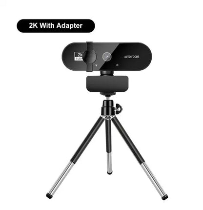 4K/2K/1080P USB Webcam | Mini Camera with Microphone & Autofocus for PC & Laptop