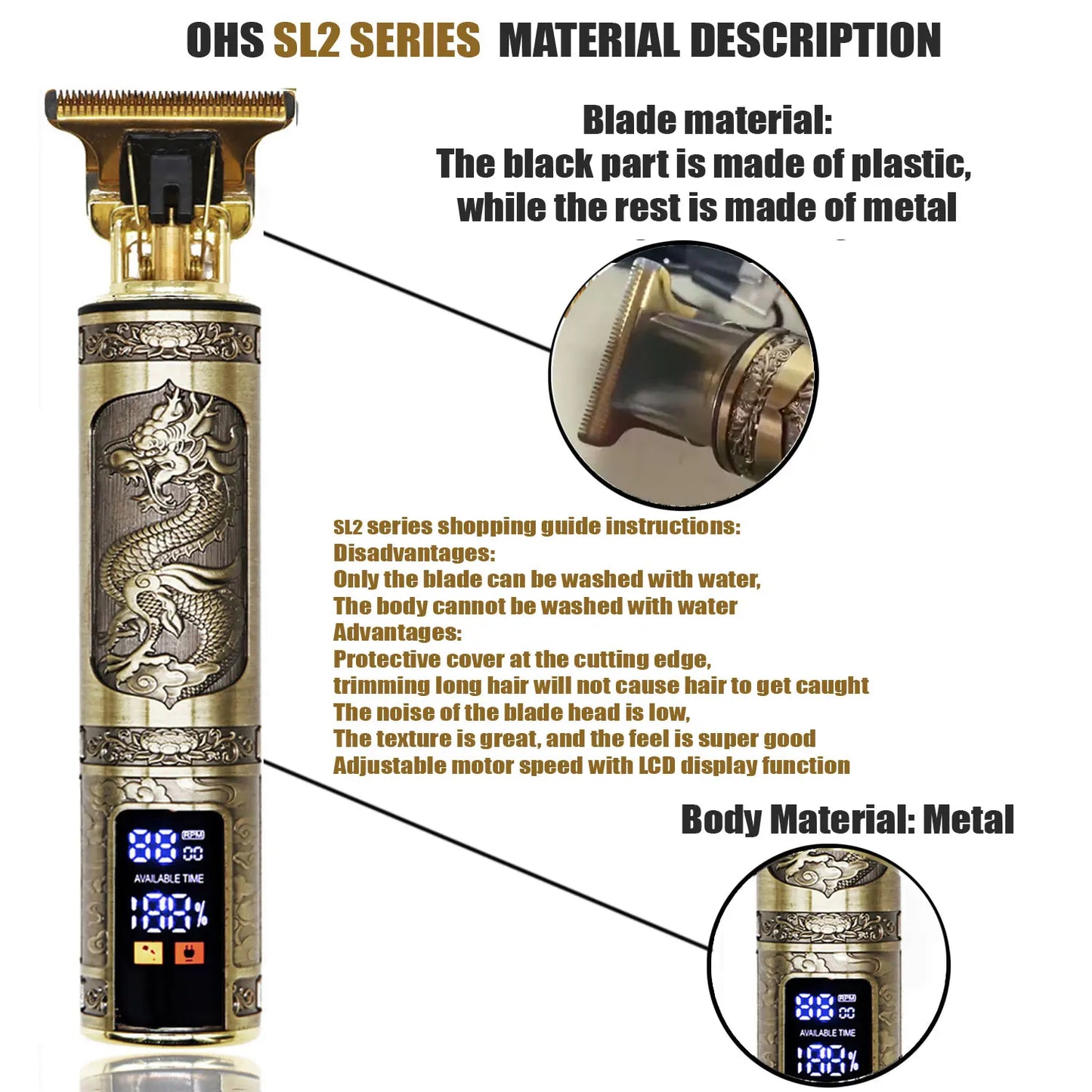 T9 Electric Hair Clipper | Professional Beard & Body Trimmer for Men