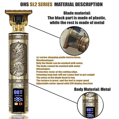 T9 Electric Hair Clipper | Professional Beard & Body Trimmer for Men