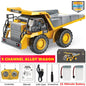 4WD Remote Control Excavator & Dump Truck | Alloy 4x4 Bulldozer RC Construction Vehicle Toy