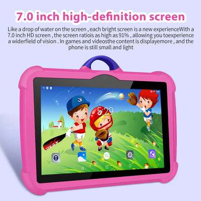 7-Inch Kids Tablet | Cartoon Pattern, 4GB RAM, 64GB ROM, Android Educational & Learning Games