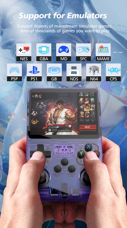 R36S 128GB Retro Handheld Game Console | 3.5" IPS Screen Portable Pocket Video Player for Kids