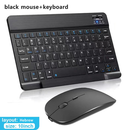 Bluetooth Wireless Keyboard & Mouse Combo | Multi-Language for iOS, Android & Windows Tablets