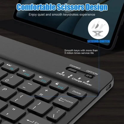 Bluetooth Keyboard for iPad & Tablets | Compatible with iPad Pro, Air, Mini, Samsung & Xiaomi