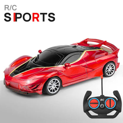1/18 RC Car with LED Lights | High-Speed 2.4G Remote Control Sports Car for Kids