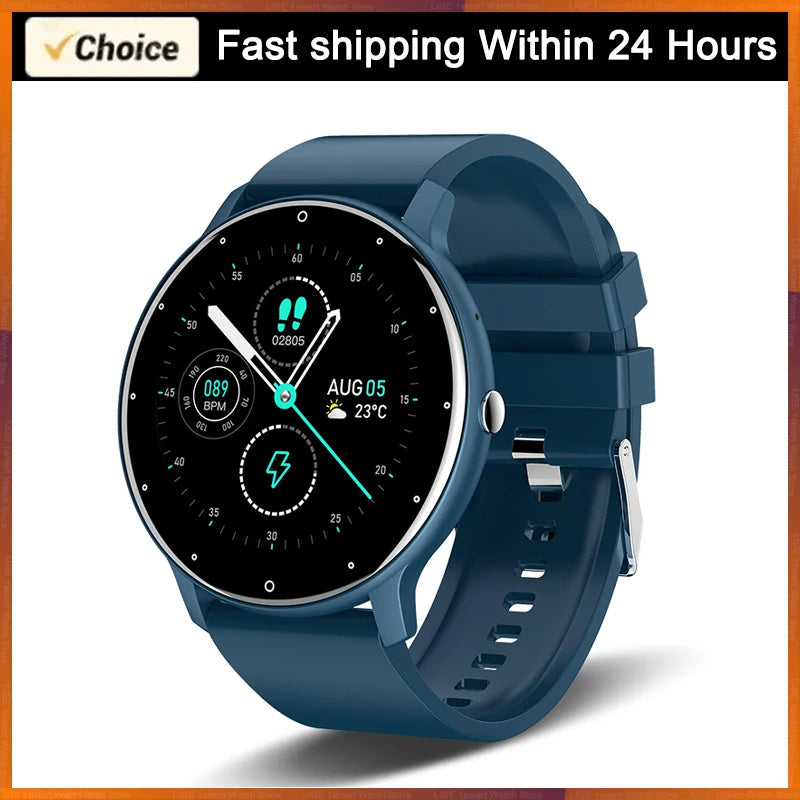 LIGE 2025 Smartwatch | Fitness & Heart Rate Monitor Waterproof Watch for Men & Women, iOS & Android