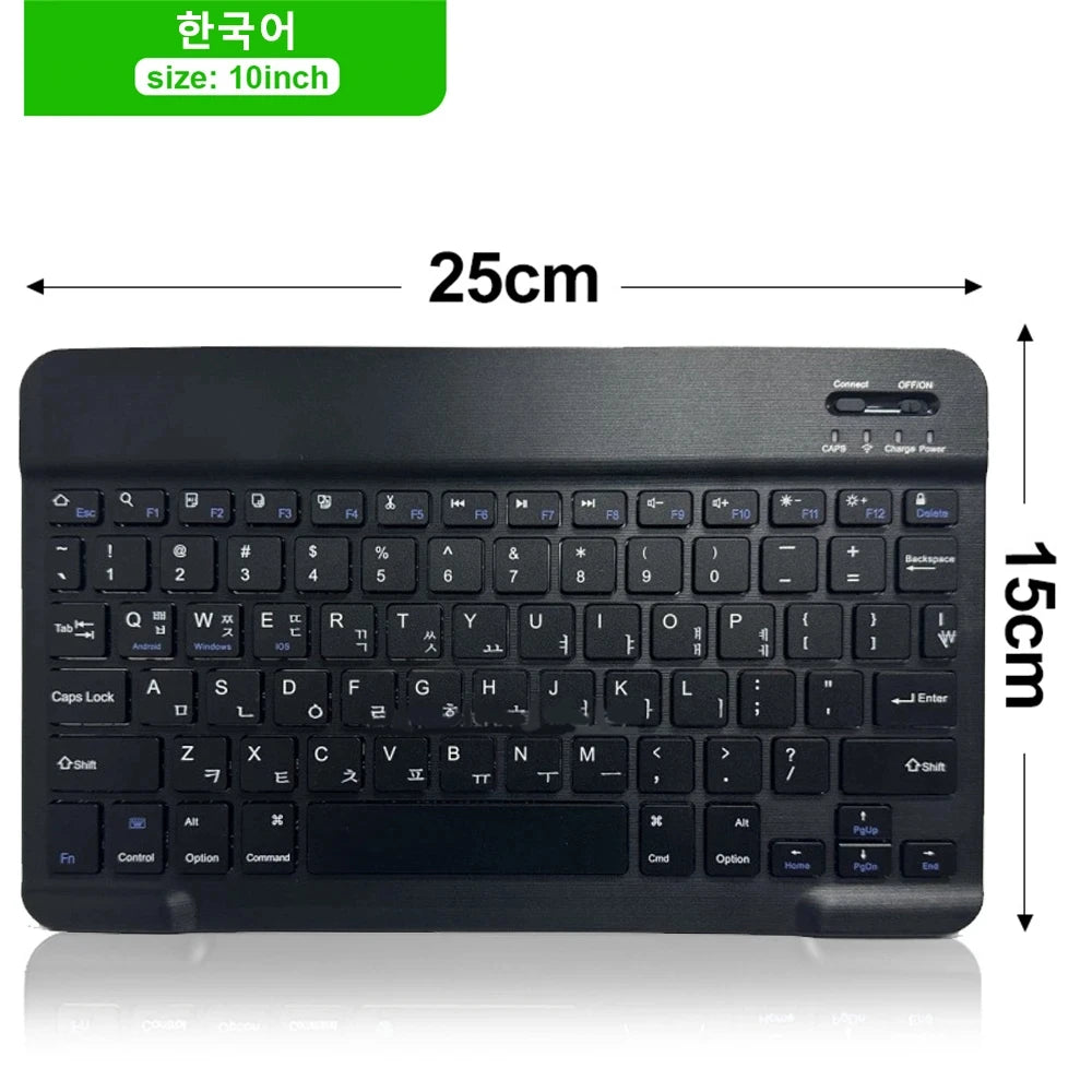 Bluetooth Wireless Keyboard & Mouse Combo | Multi-Language for iOS, Android & Windows Tablets
