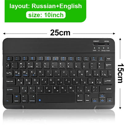 Bluetooth Wireless Keyboard & Mouse Combo | Multi-Language for iOS, Android & Windows Tablets