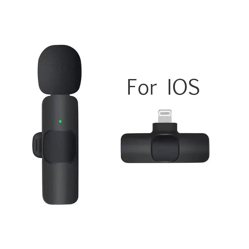 Wireless Lavalier Microphone | Mini Portable Mic for iPhone & Android – Live Broadcast, Video Recording & Gaming