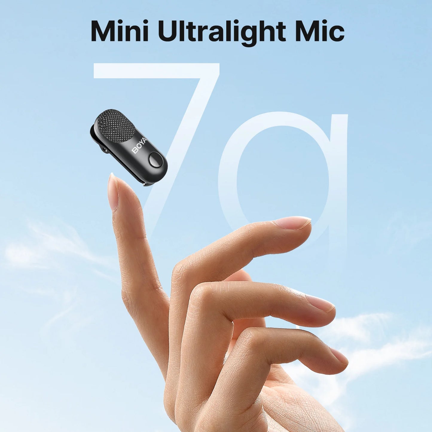 BOYA Magic 4-in-1 Wireless Lavalier Microphone | Universal Mic for iPhone, Android, USB-C & Camera Recording