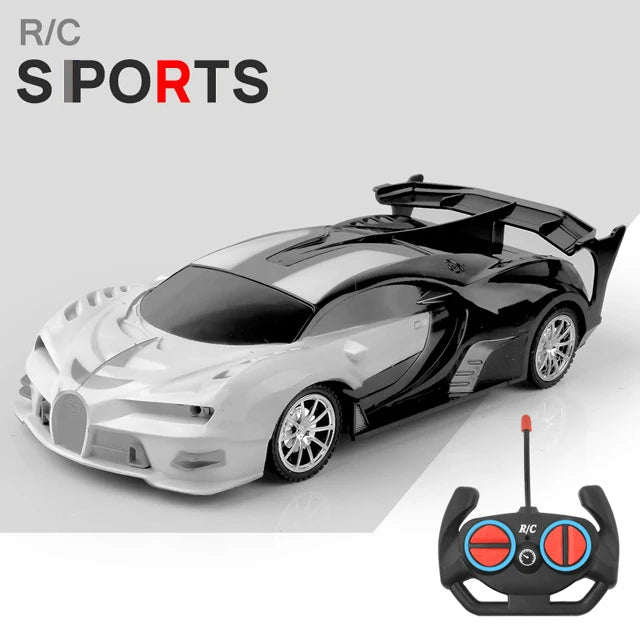 1/18 RC Car with LED Lights | High-Speed 2.4G Remote Control Sports Car for Kids