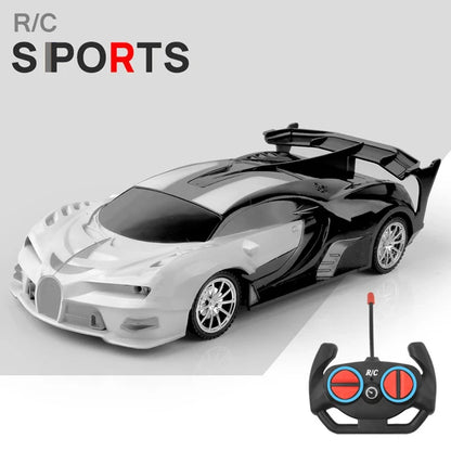 1/18 RC Car with LED Lights | High-Speed 2.4G Remote Control Sports Car for Kids