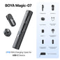 BOYA Magic 4-in-1 Wireless Lavalier Microphone | Universal Mic for iPhone, Android, USB-C & Camera Recording