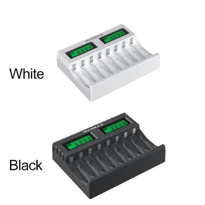 PUJIMAX LED Smart Battery Charger | Independent Charging for AA & AAA Ni-MH Rechargeable Batteries