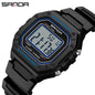 SANDA 2156 Men’s Military Watch | Sport LED Digital Wristwatch with Big Dial & Water Resistance