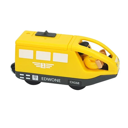 Train Track Wooden Train Toys Magnetic Set Electric Car Locomotive Diecast Slot Fit All Wood Brand Biro Railway Tracks For Kids