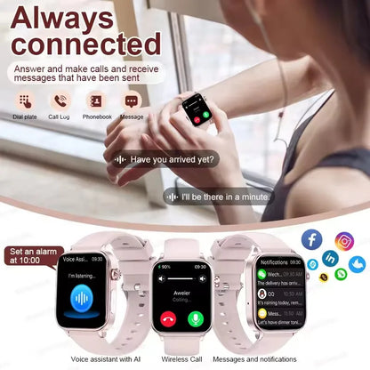 AI Diagnostic Smart Health Watch for Women 2025 | Blood Lipid, Uric Acid & Body Composition Tracker