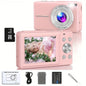 Digital Camera for Kids | 44MP Compact Camcorder with 16x Zoom & 1080P HD Video – Beginner Photography Camera