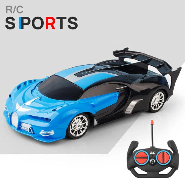 1/18 RC Car with LED Lights | High-Speed 2.4G Remote Control Sports Car for Kids