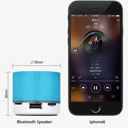Bluetooth Mini Speaker | Portable Wireless LED Subwoofer with TF Card & USB Support