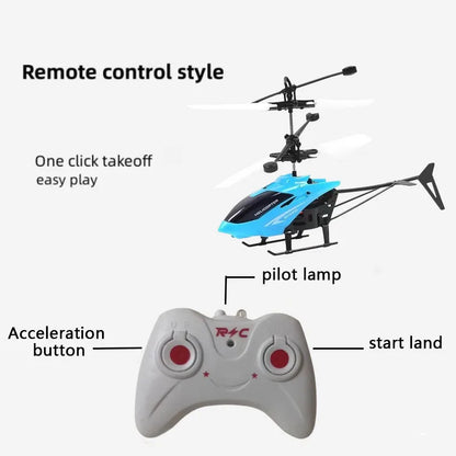 Rechargeable Mini RC Drone | Safe, Fall-Resistant Helicopter Toy for Kids