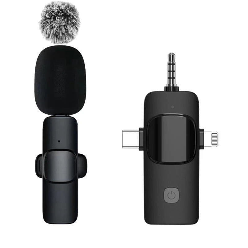 Basix Wireless Lavalier Microphone | Mini Audio Recorder for iPhone 16, Vlogging & YouTube Videos