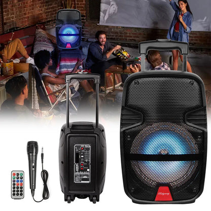 3000W Portable Party Bluetooth Speaker | 8" Subwoofer with Microphone & Remote Control