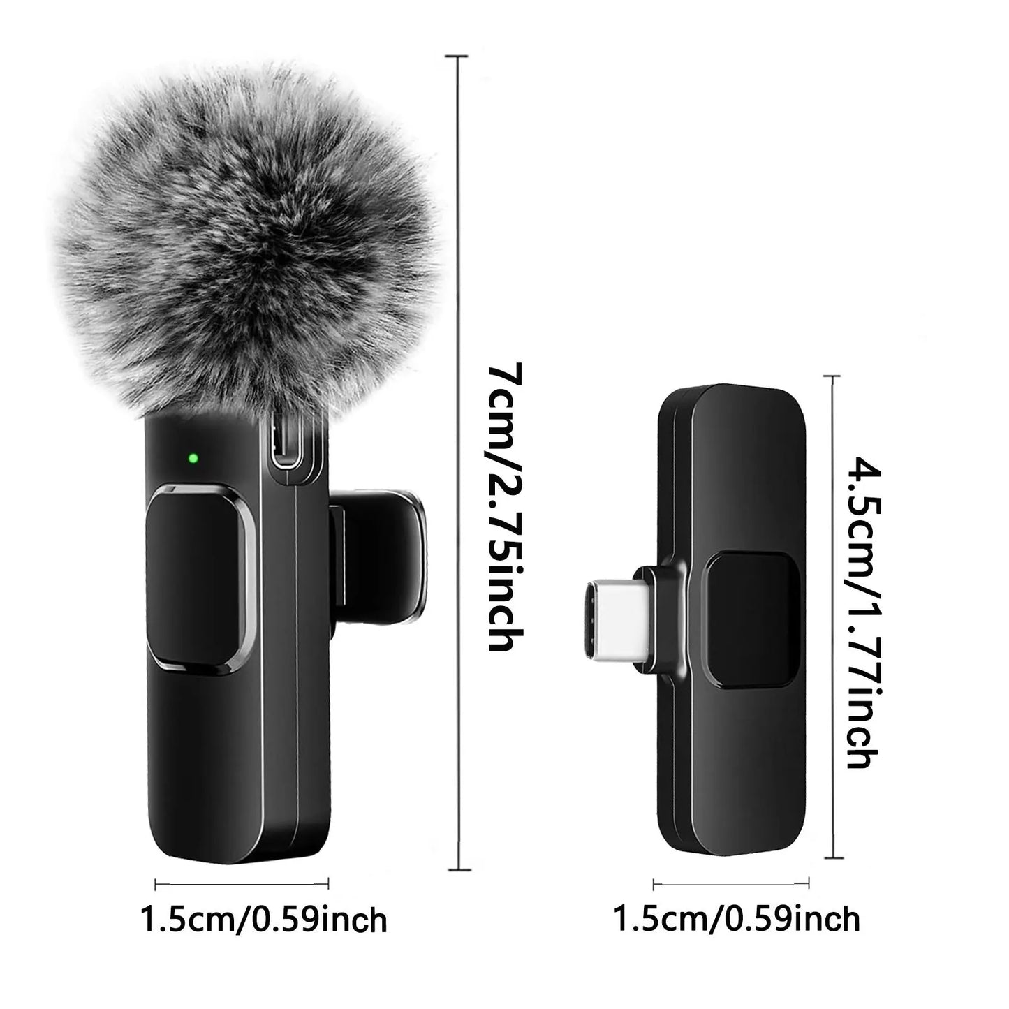NEW Wireless Lavalier Microphone | Mini Portable Mic for iPhone, Android, and Laptop – Ideal for Live Streaming, Video, and Gaming