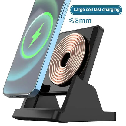 30W Wireless Charger Pad Stand | Ultra-Thin Fast Charging Dock for iPhone, Samsung & Xiaomi