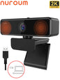 Nuroum V11 1080P USB Webcam | 60FPS Full HD Mini Webcam with Microphone for PC & Laptop