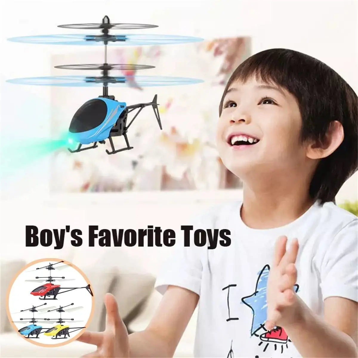 Rechargeable Mini RC Drone | Safe, Fall-Resistant Helicopter Toy for Kids