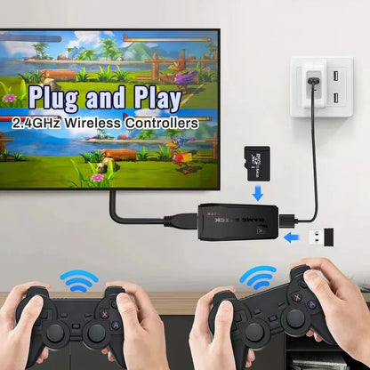Video Game Console | 20,000 Built-in Games, Wireless Controller, 4K HD Retro Mini Handheld & TV Game Stick