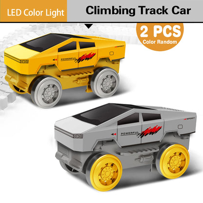 Children Electric Track Toy Car Set | Mini Engineering Cars with Anti-Gravity Track for Kids