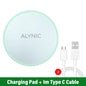 30W Wireless Charger Pad | Fast Charging Dock for iPhone 12–15, Samsung S22–S23, Xiaomi & Huawei