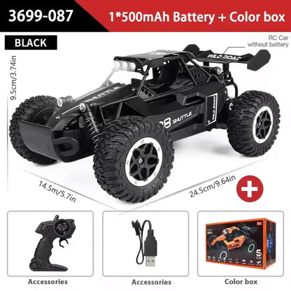 RC Off-Road Car 1:16 Scale | High-Speed 20KM/H 2WD Electric Monster Truck with 2.4G Remote