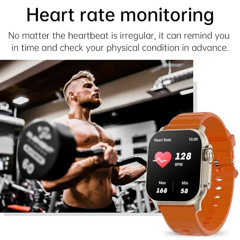 LAXASFIT T900Ultra Smartwatch | Bluetooth Call, Message Alerts & Heart Rate Monitor for Android & iOS