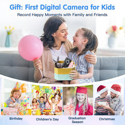 Digital Camera for Kids | 44MP Compact Camcorder with 16x Zoom & 1080P HD Video – Beginner Photography Camera