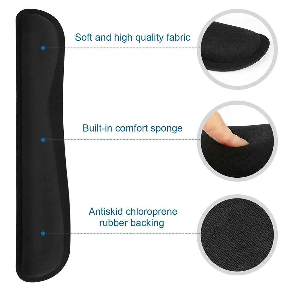 Mouse & Keyboard Wrist Support Pad | Memory Foam Non-Slip Rest for PC, Gaming & Office