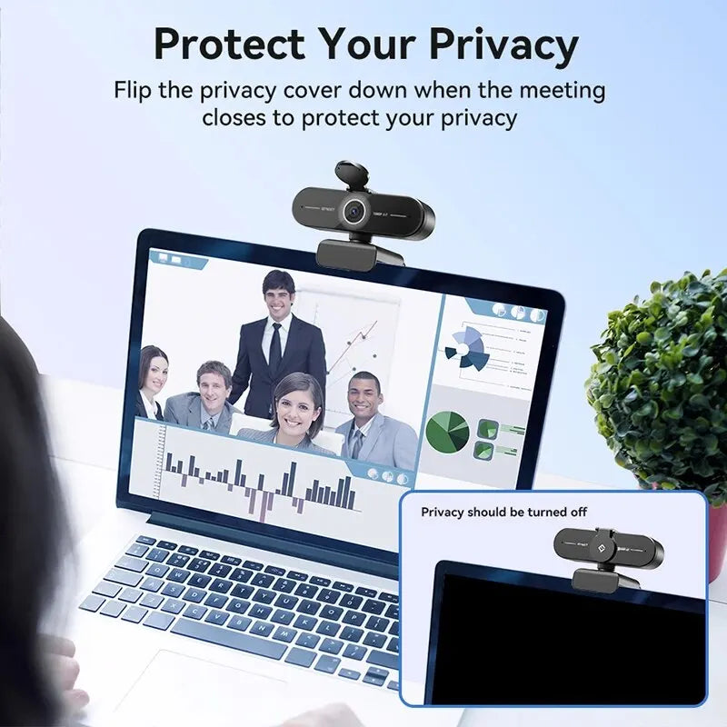 EMEET C60E 4K/2K/1440P/1080P USB Webcam | Autofocus Computer Camera for Video Calls & Conferences