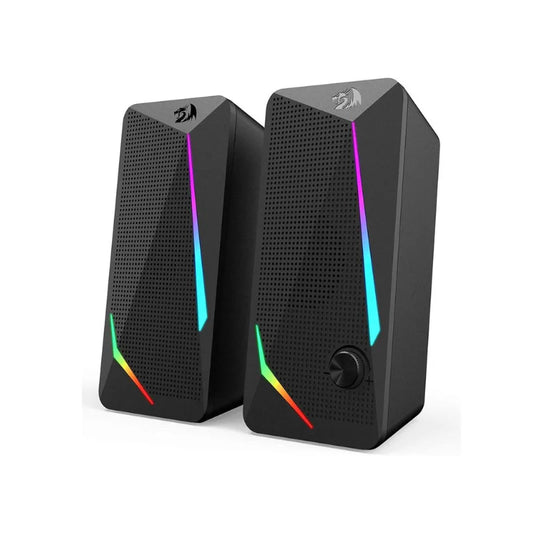 Redragon GS510 Waltz RGB Desktop Speakers | 2.0 Channel Stereo Sound with LED Backlight for PC & Laptop
