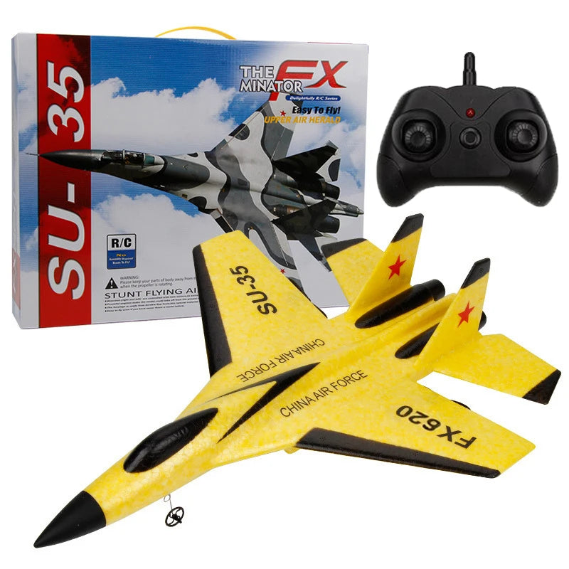 RC Foam Aircraft SU-35 Plane | 2.4G Remote Control Glider Fighter for Kids