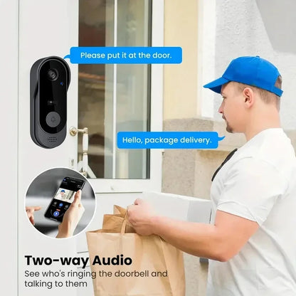 1080P Wireless WiFi Video Doorbell | Smart Home Security with Motion Detection