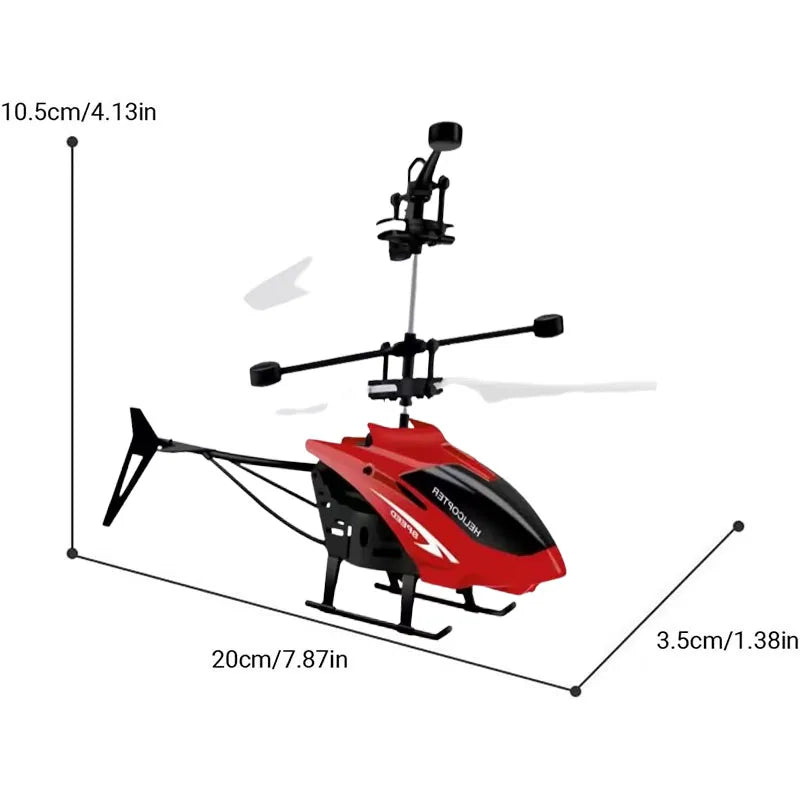 Rechargeable Mini RC Drone | Safe, Fall-Resistant Helicopter Toy for Kids