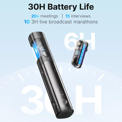 BOYA Magic 4-in-1 Wireless Lavalier Microphone | Universal Mic for iPhone, Android, USB-C & Camera Recording