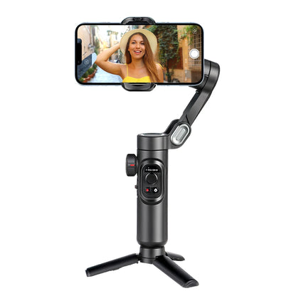 AOCHUAN Smart XE 3-Axis Handheld Gimbal Stabilizer with Fill Light for iPhone & Android | Face Tracking Vlog Gimbal for TikTok & YouTube