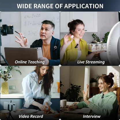 New Wireless Lavalier Microphone | Mini Audio & Video Recording Mic for iPhone, Android, and Laptop