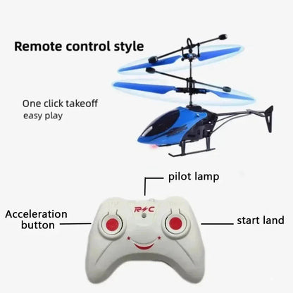 Rechargeable Mini RC Drone | Safe, Fall-Resistant Helicopter Toy for Kids (No Remote Included)