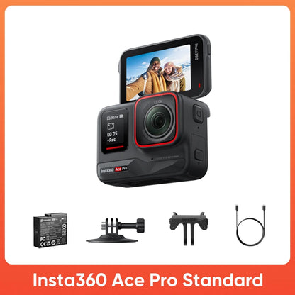 Insta360 Ace Pro Action Camera | 8K/4K Leica Sensor, Waterproof, Stabilized & Low-Light Performance