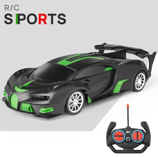 1/18 RC Car with LED Lights | High-Speed 2.4G Remote Control Sports Car for Kids